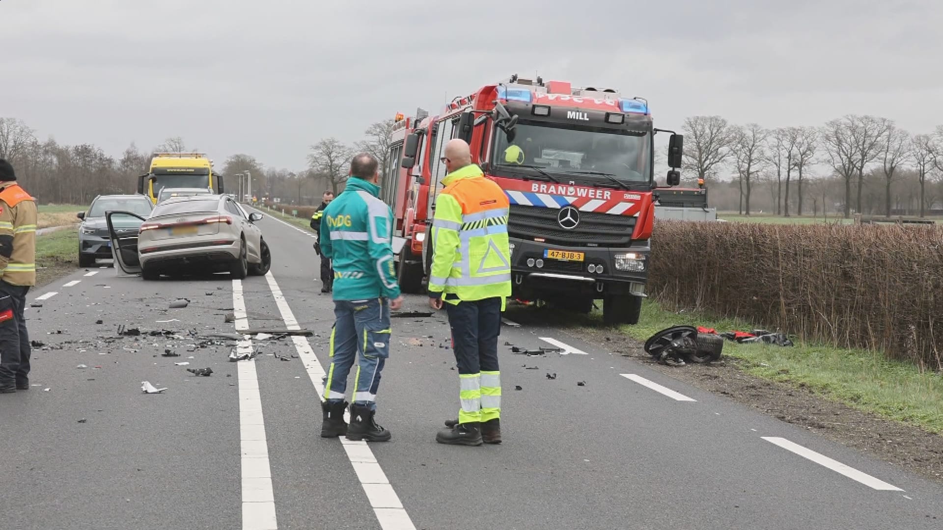 Man (44) omgekomen bij fataal ongeluk op N264 bij Mill