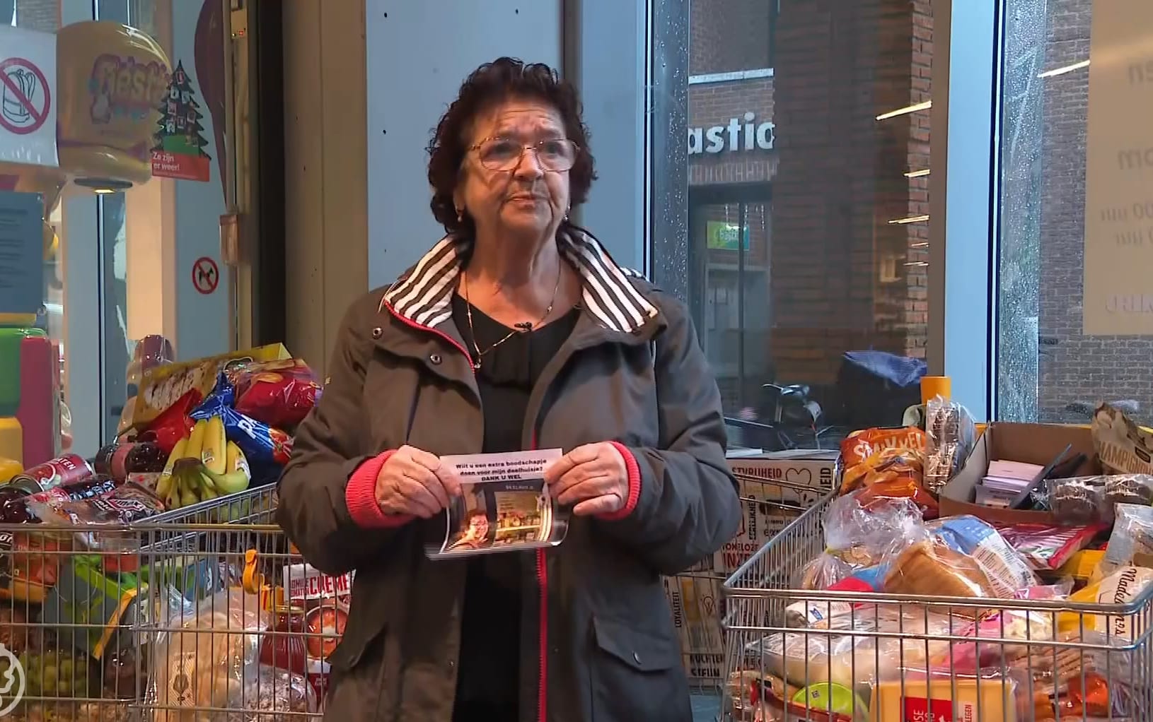 Annemarie zorgt dat minima niets tekortkomen tijdens feestdagen: tien winkelwagens vol