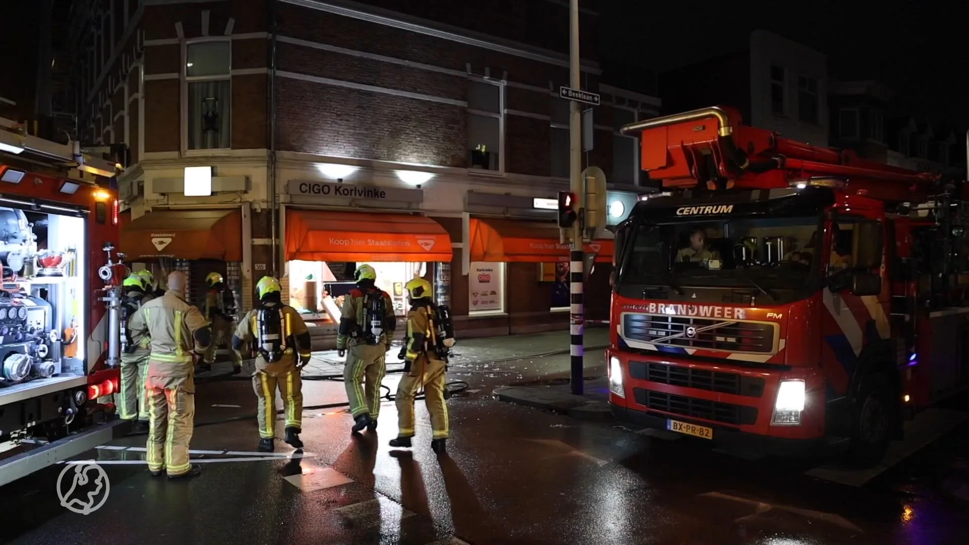 Ravage na explosie bij tabakswinkel Den Haag