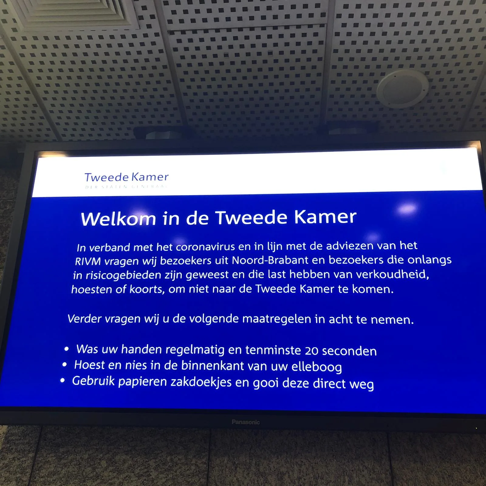 (Sommige) Brabantse Kamerleden werken thuis vanwege coronavirus