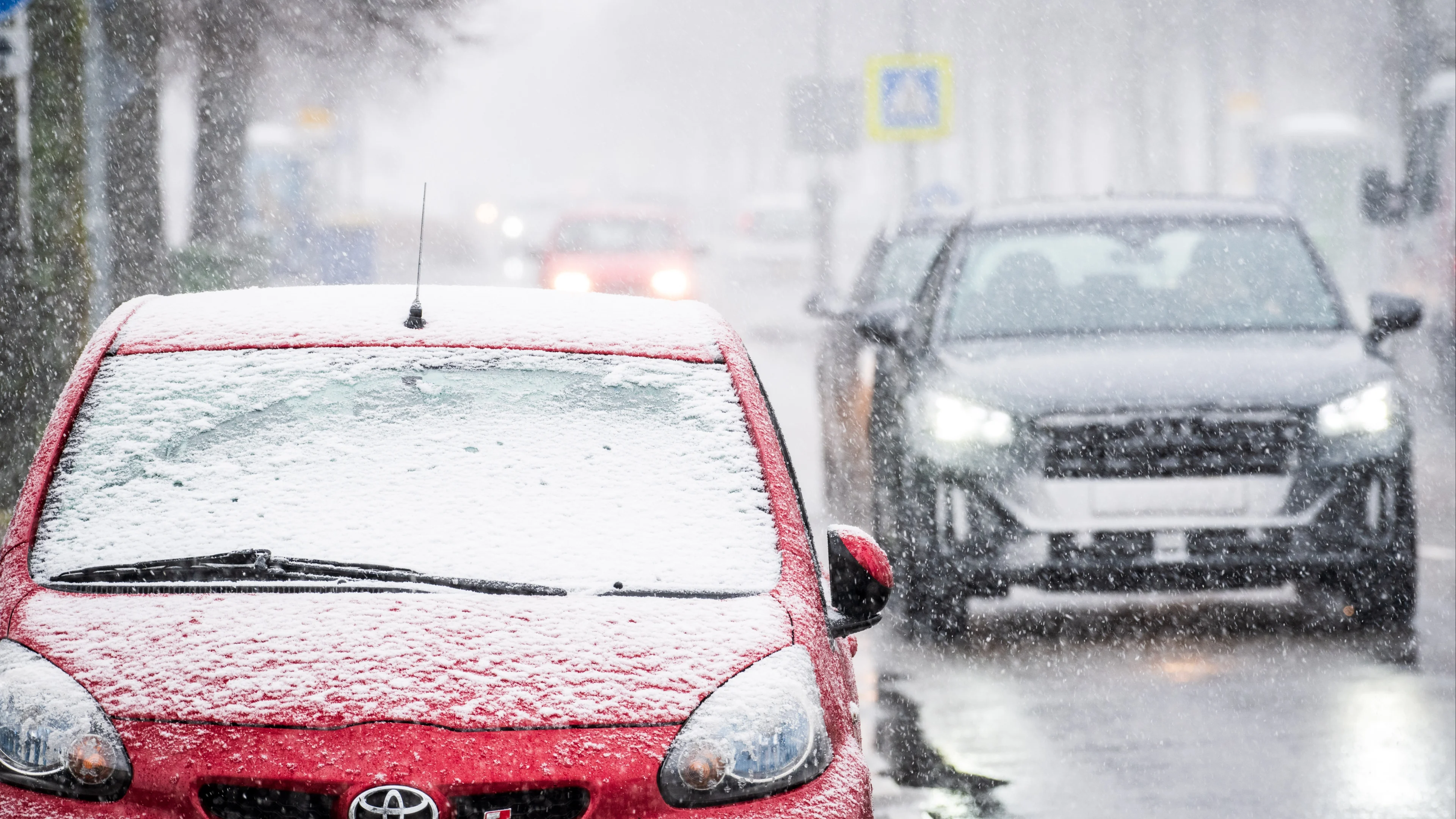 Sneeuwbuien trekken naar Nederland, plaatselijk kans op laagje wit