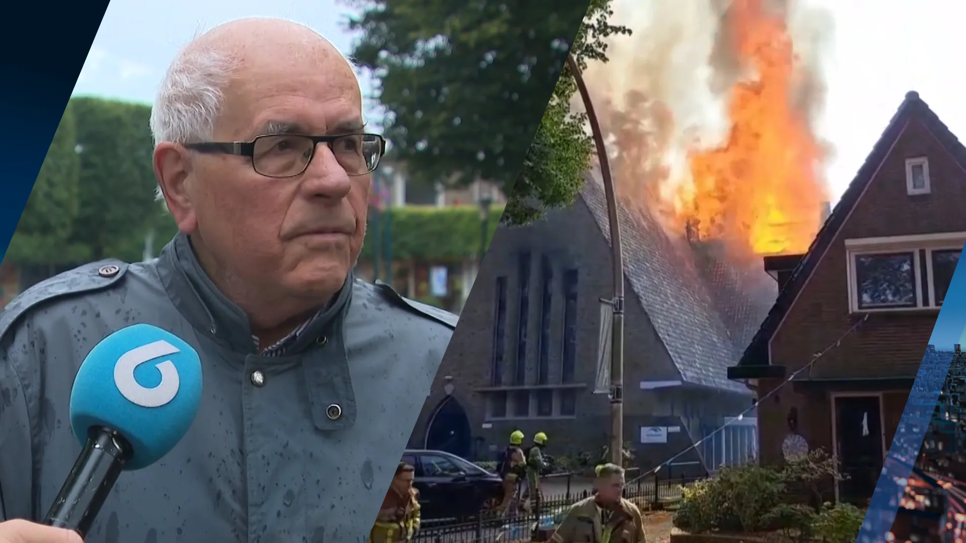 Verdriet in Epe om afgebrande kerk: 'Alsof je ouderlijk huis afbrandt'