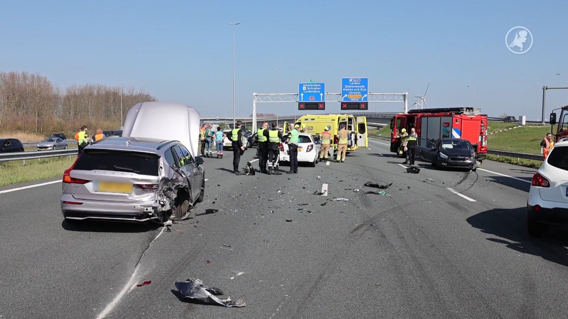 Files op A4 door ongelukken