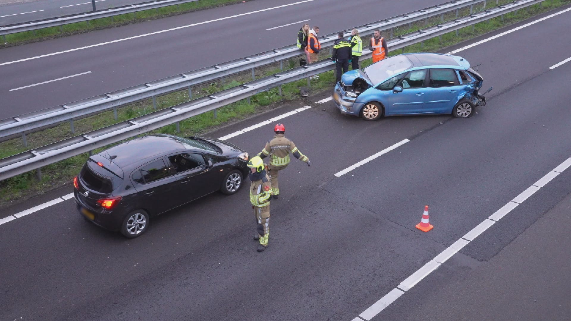 Ernstig gewonde bij ongeluk op A59, weg bij Waalwijk afgesloten