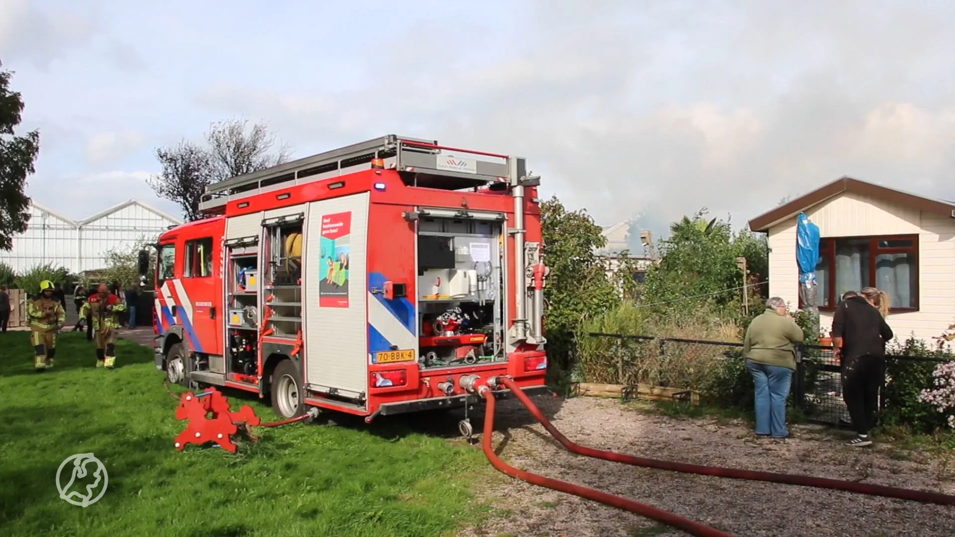 Chalet volledig afgebrand, bewoner gewond naar het ziekenhuis