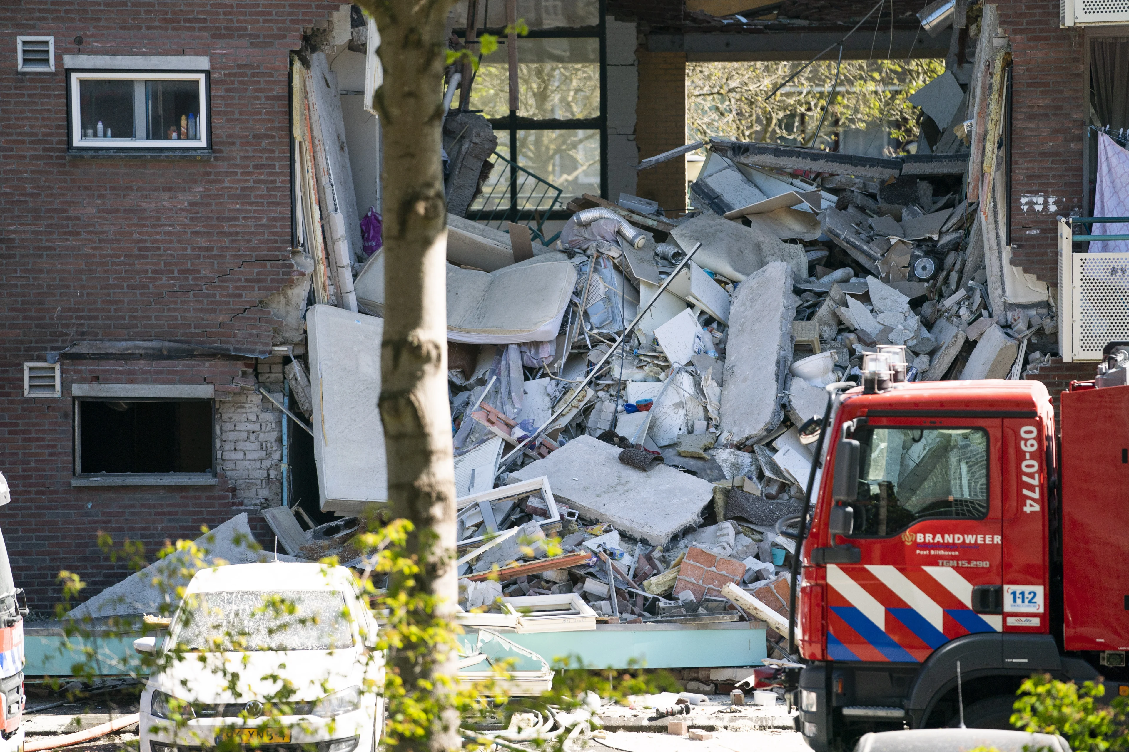 Zeven gewonden na gasexplosie in flat Bilthoven