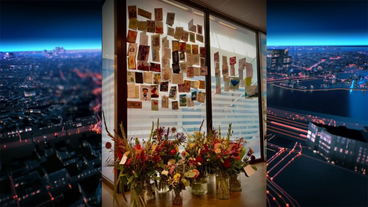 Bloemen en kaartjes voor in Dordrecht neergeschoten agenten: 'Doet ons enorm goed'