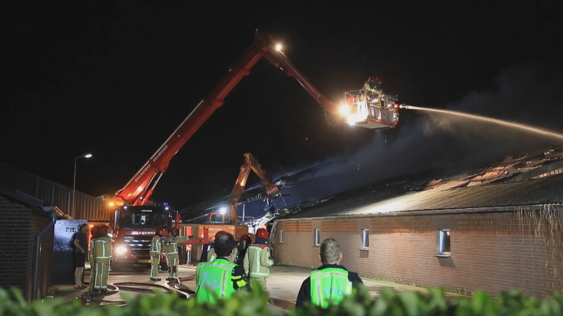 Duizend varkens omgekomen bij grote stalbrand in Lierop
