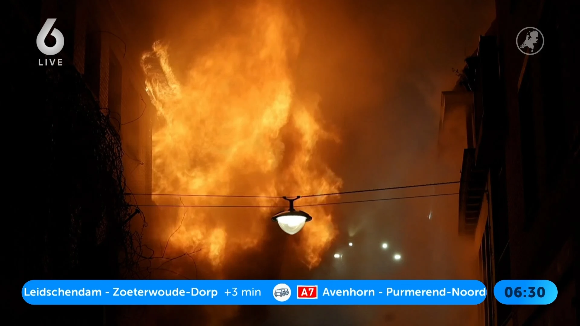 Zeer grote brand in centrum Arnhem