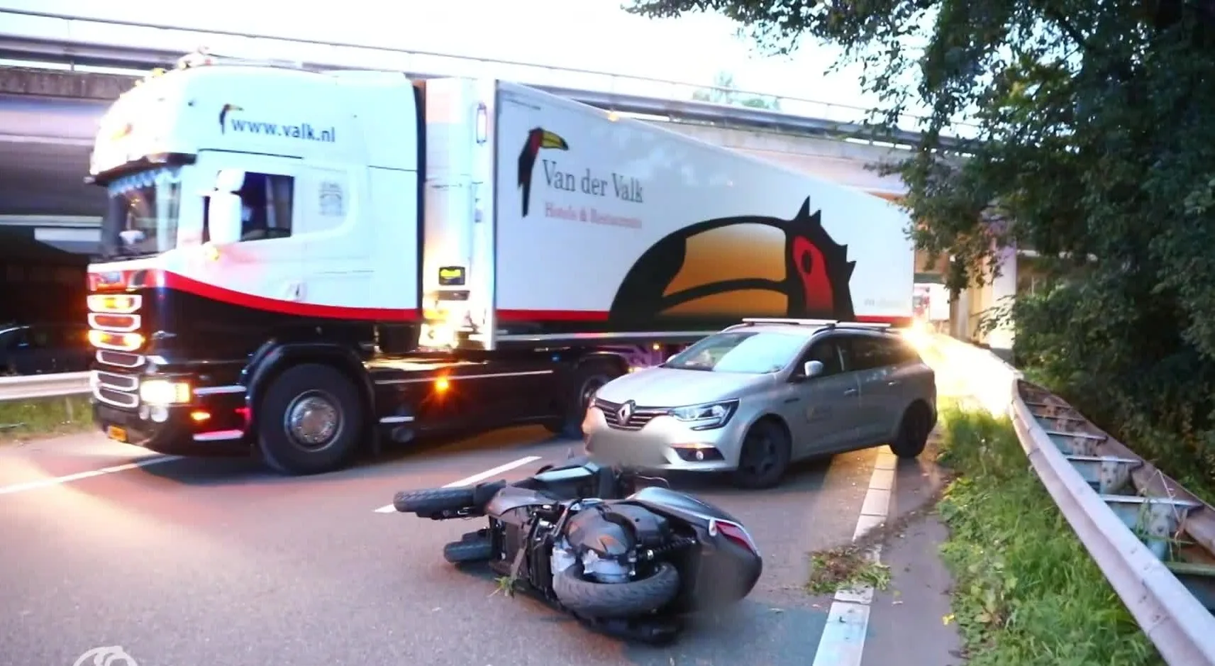 Motorrijder komt om het leven bij ongeval op A205 bij Vijfhuizen