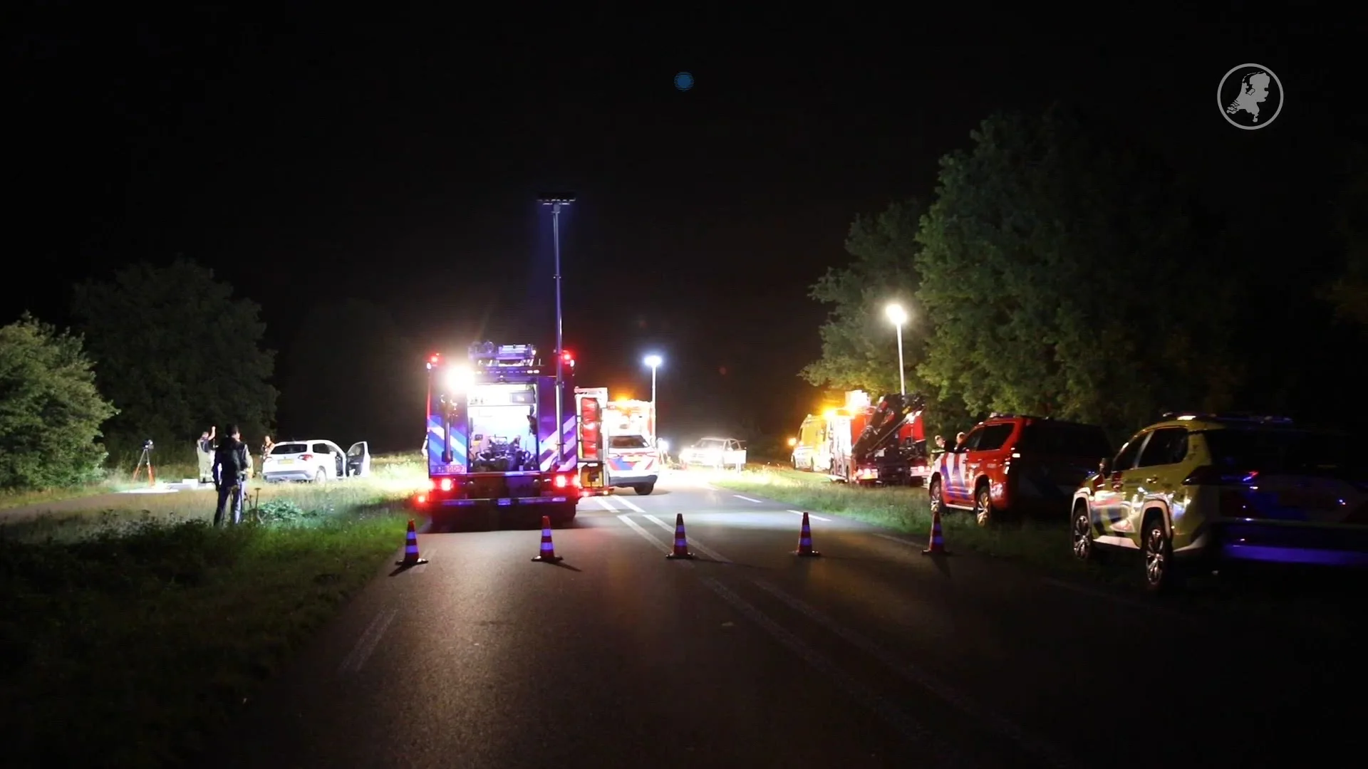 Drie gewonden bij auto-ongeluk op N224 bij Ede