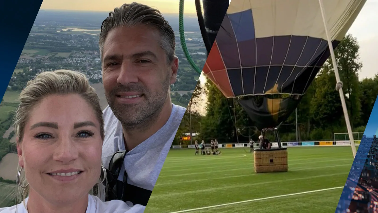 Luchtballon maakt noodlanding op middenstip van Limburgse voetbalclub