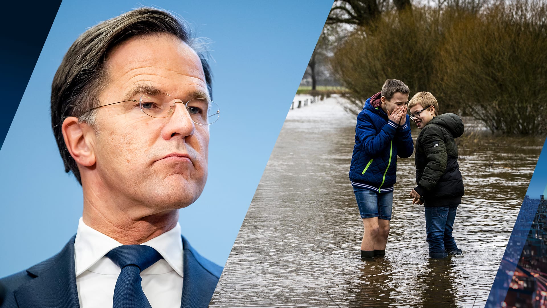Rutte extra alert op hoog water: 'We houden de situatie scherp in de gaten'