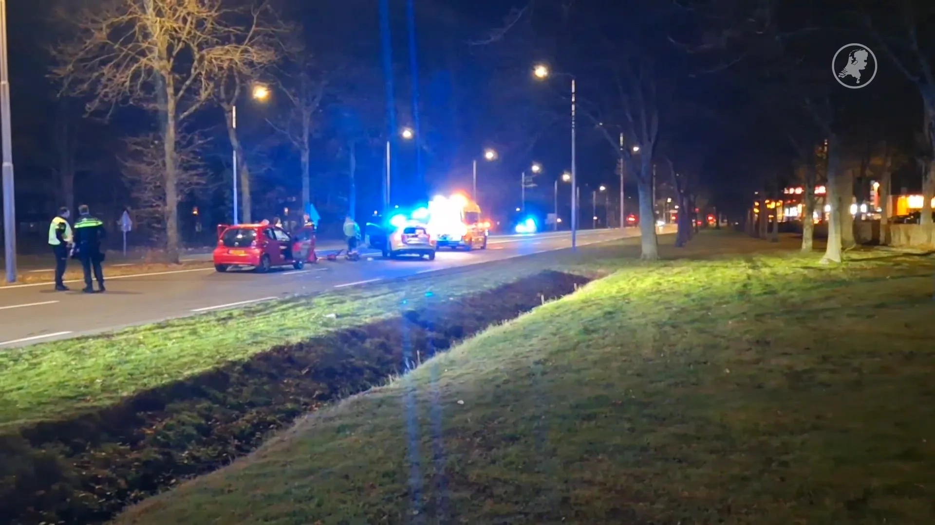 Verdachte van mishandeling aangereden