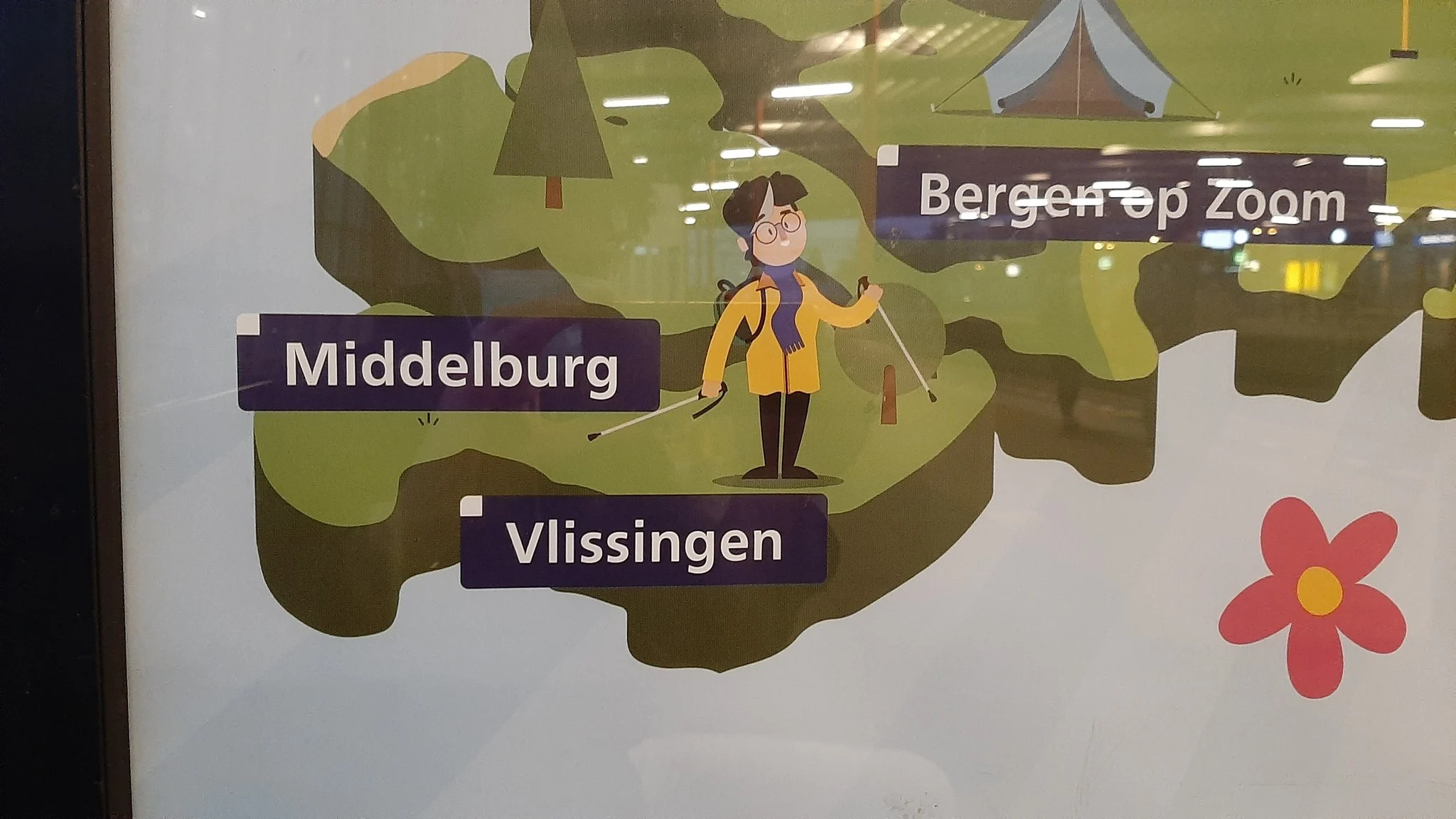 Blunder NS: Middelburg en Vlissingen liggen ineens heel ergens anders