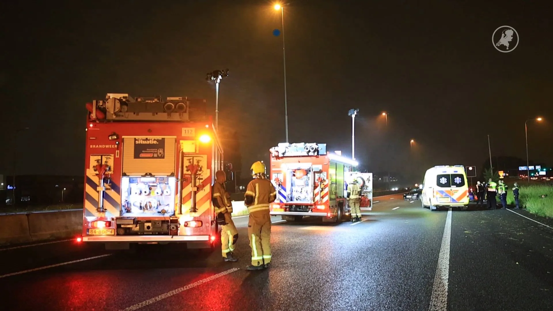 Vijf gewonden na achtervolging A13 bij Delft