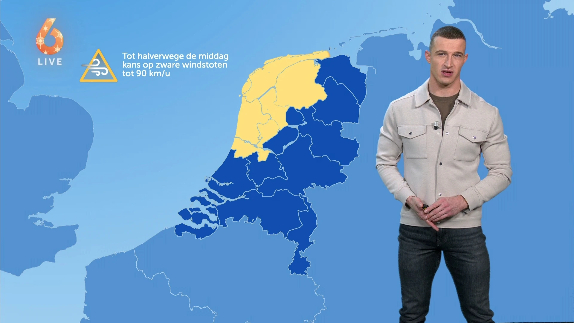 Opnieuw grijze dag, KNMI waarschuwt voor harde windvlagen tot 90 km/uur