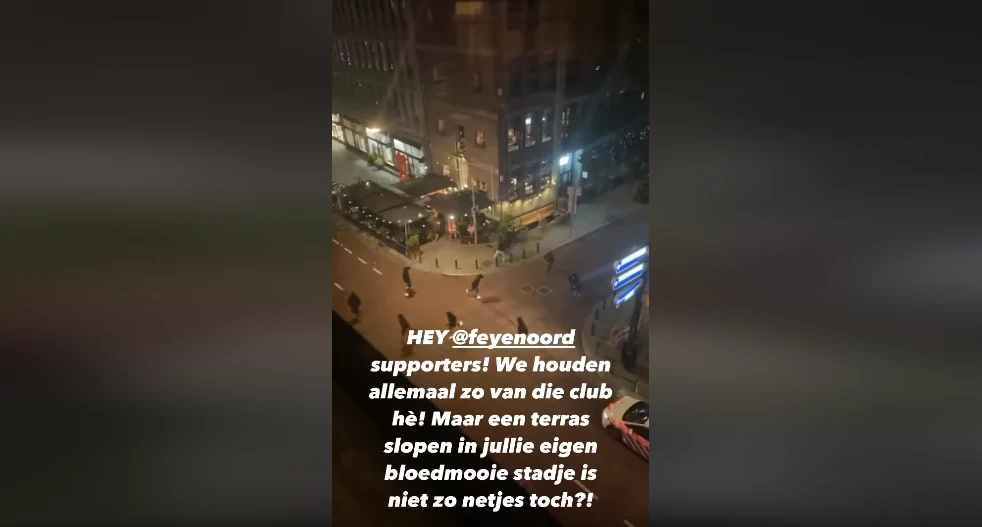 Feyenoord-hooligans belagen clubleiding Duitse club in Rotterdamse bar