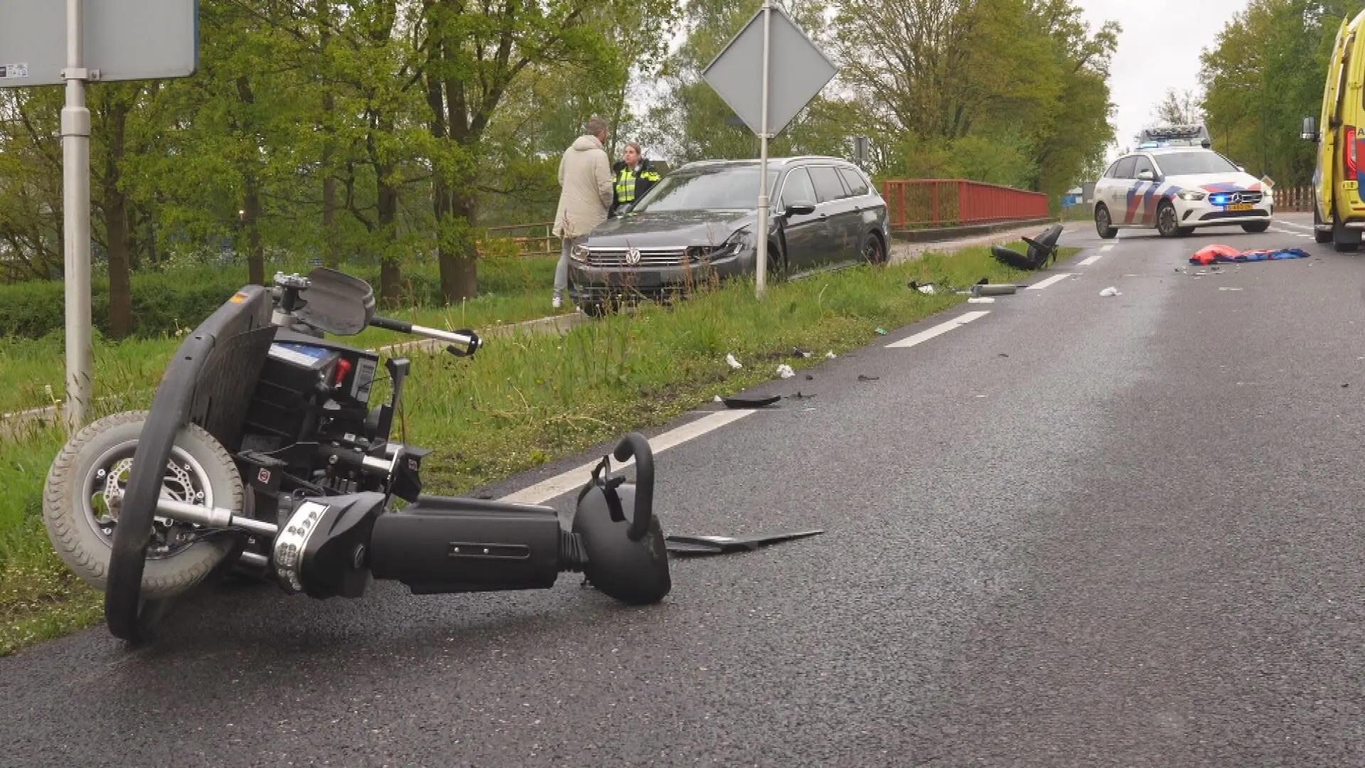 Bestuurder scootmobiel naar ziekenhuis na ongeval Lieshout