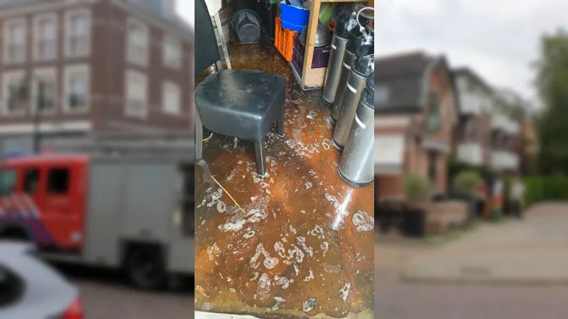 Bussums café is honderden liters bier lichter na lekkage in kelder