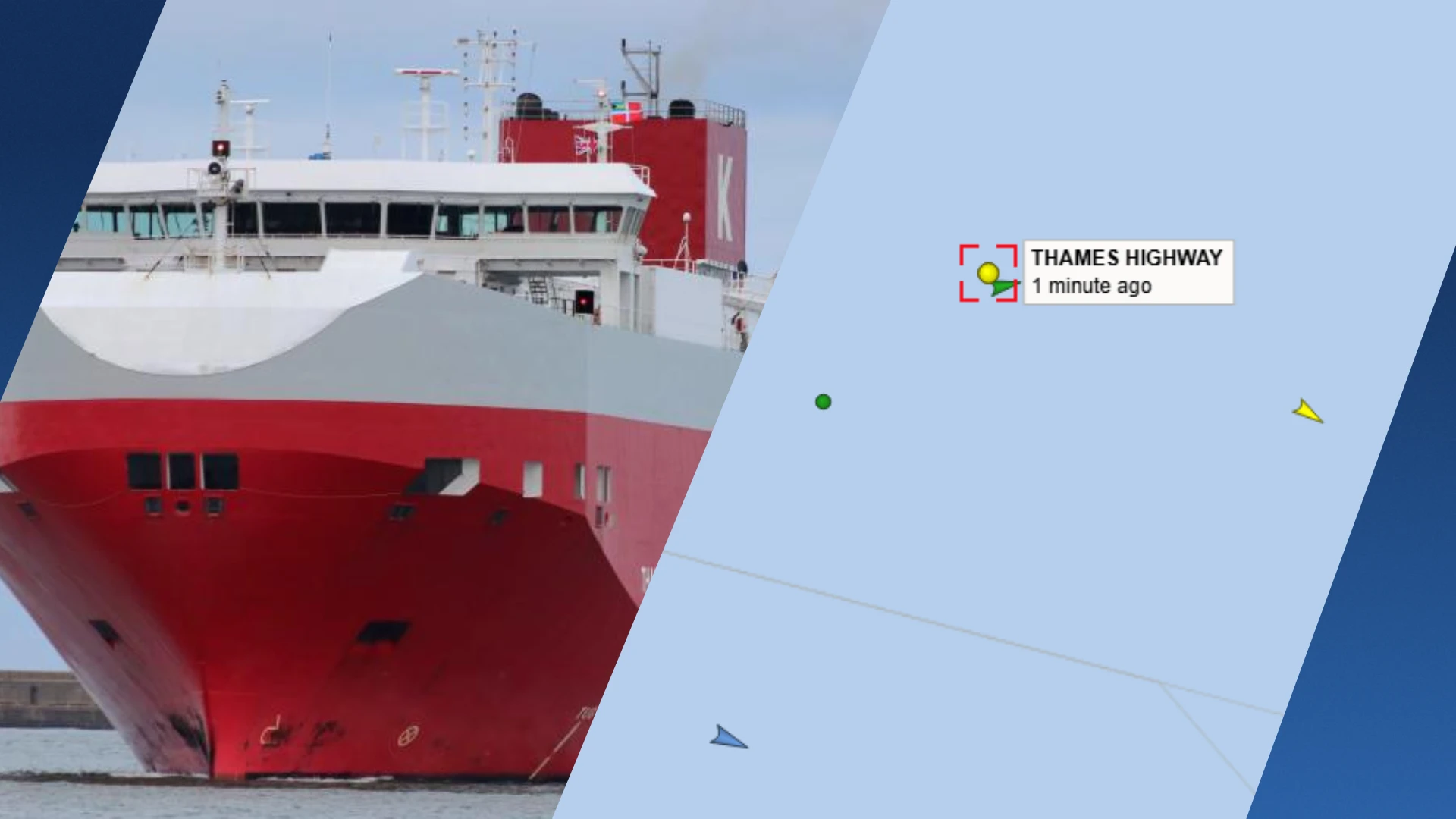 Vrachtschip met ruim duizend auto's stuurloos na brand op Noordzee