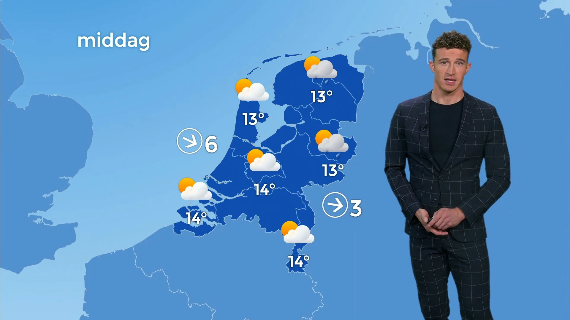 Van code geel tot lekker wandelweer: zon, wolken en stevige wind