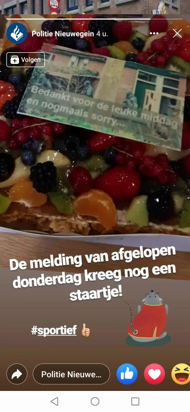 Man zegt sorry tegen politie Nieuwegein na klopjacht met luchtdrukpistool op muis