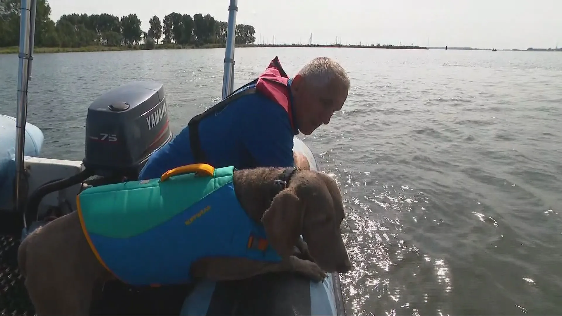 Hugh traint speurhonden om lichamen onderwater te kunnen vinden: 'Dankbaar werk'