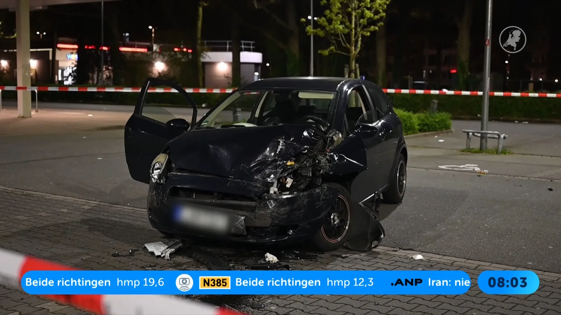 Auto's zwaar beschadigd