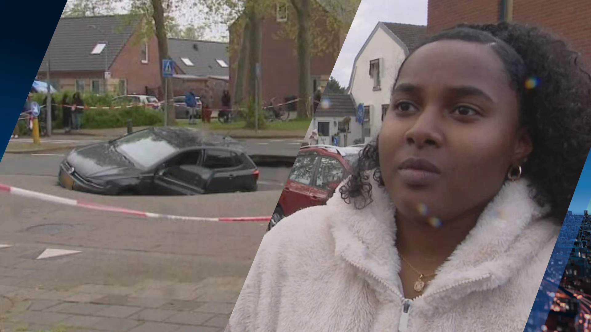 Rachel koopt auto en zakt nog dezelfde dag in meters breed sinkhole