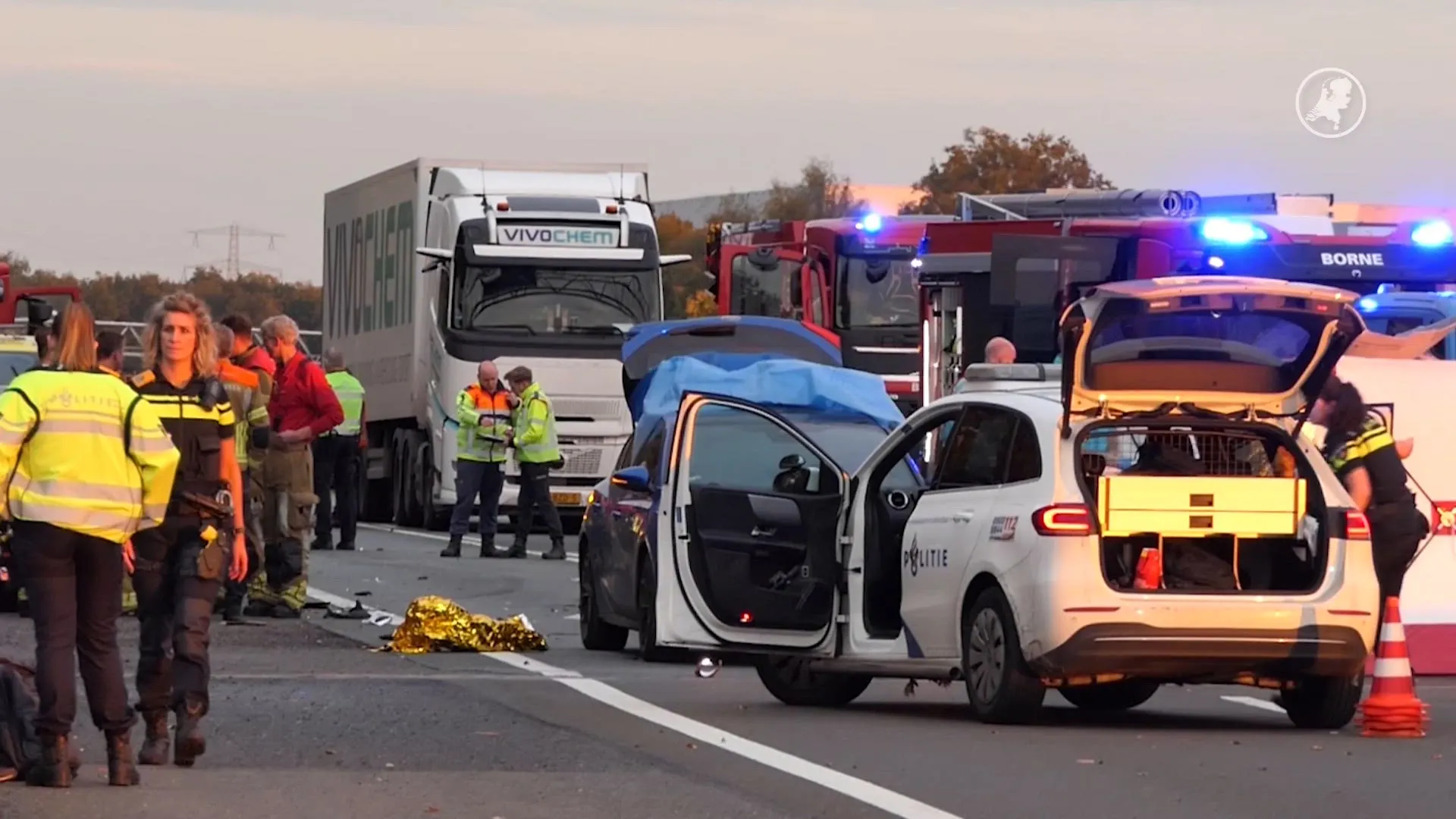 Dodelijk ongeluk bij A35 Almelo