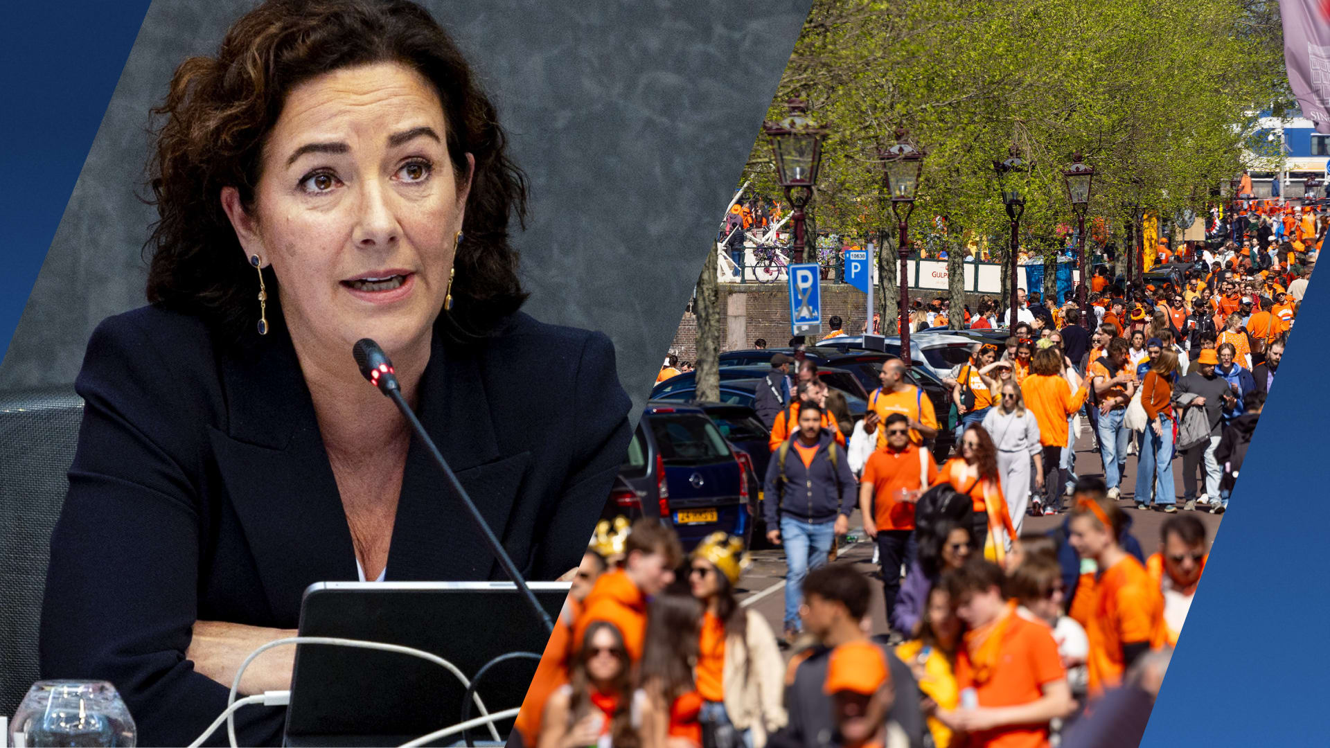 Burgemeester Halsema roept op seksfilmpje van Koningsdag te verwijderen