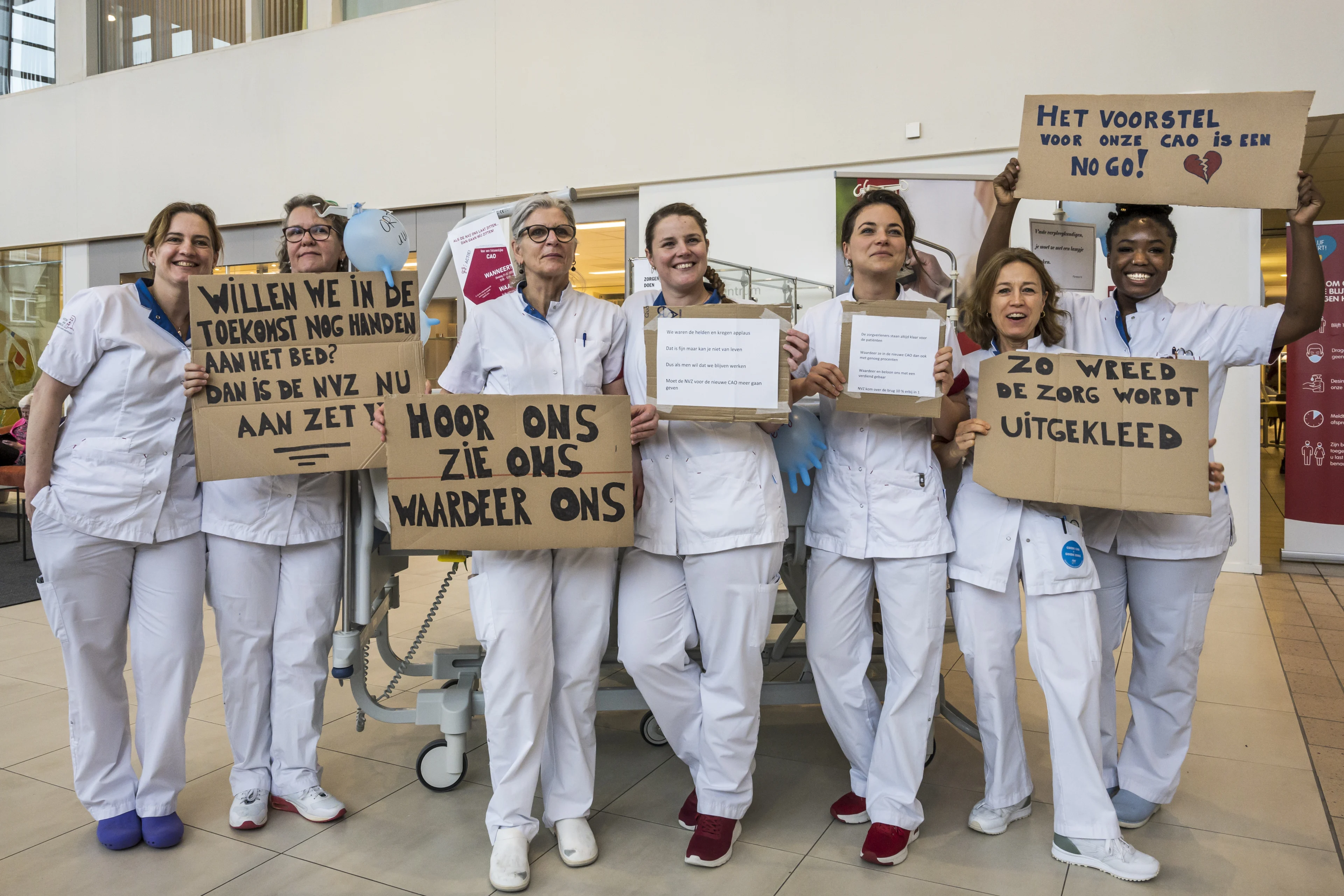 Ziekenhuispersoneel wil werk 24 uur neerleggen voor betere cao