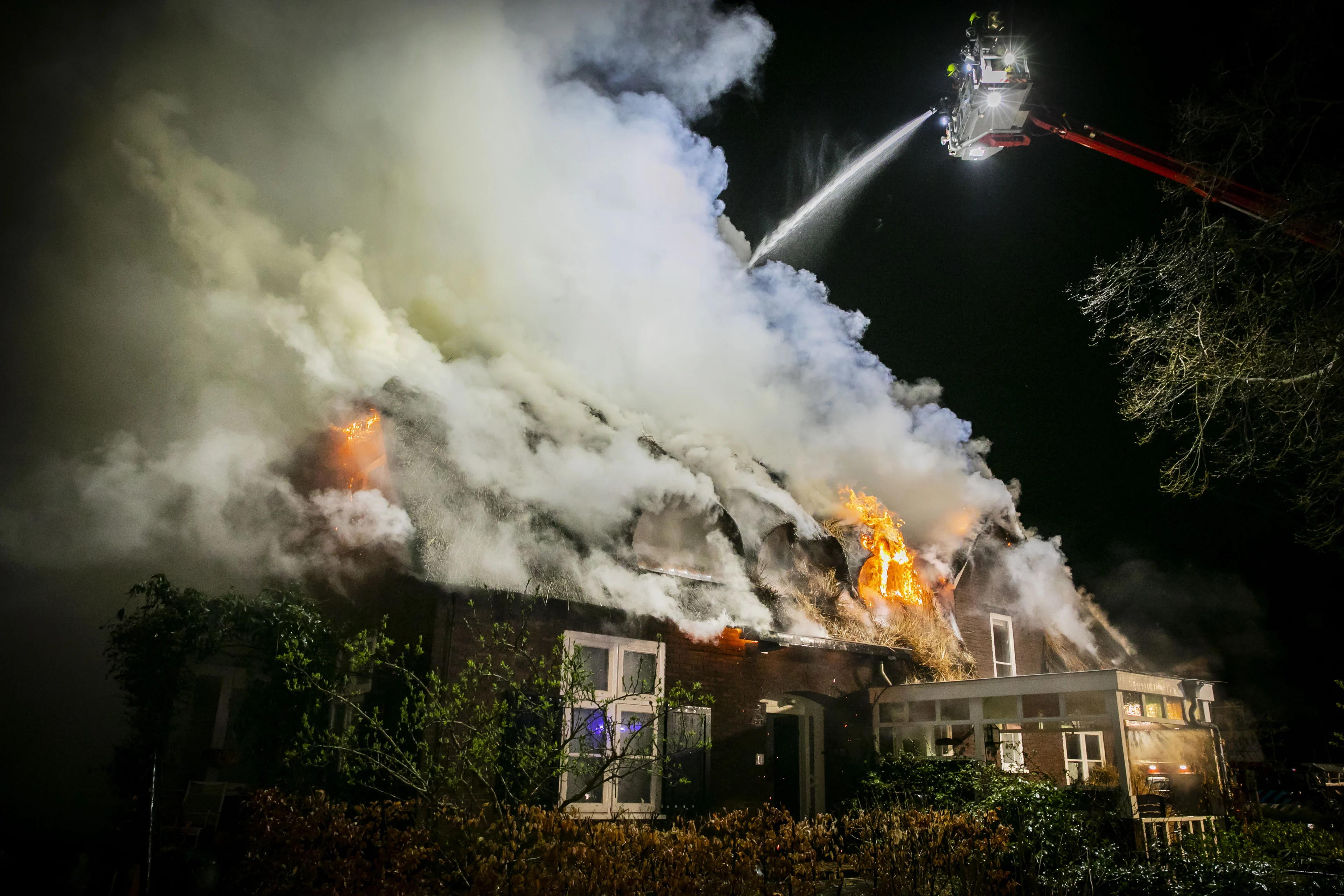 Twee woningen in Wageningen in de as gelegd door brand