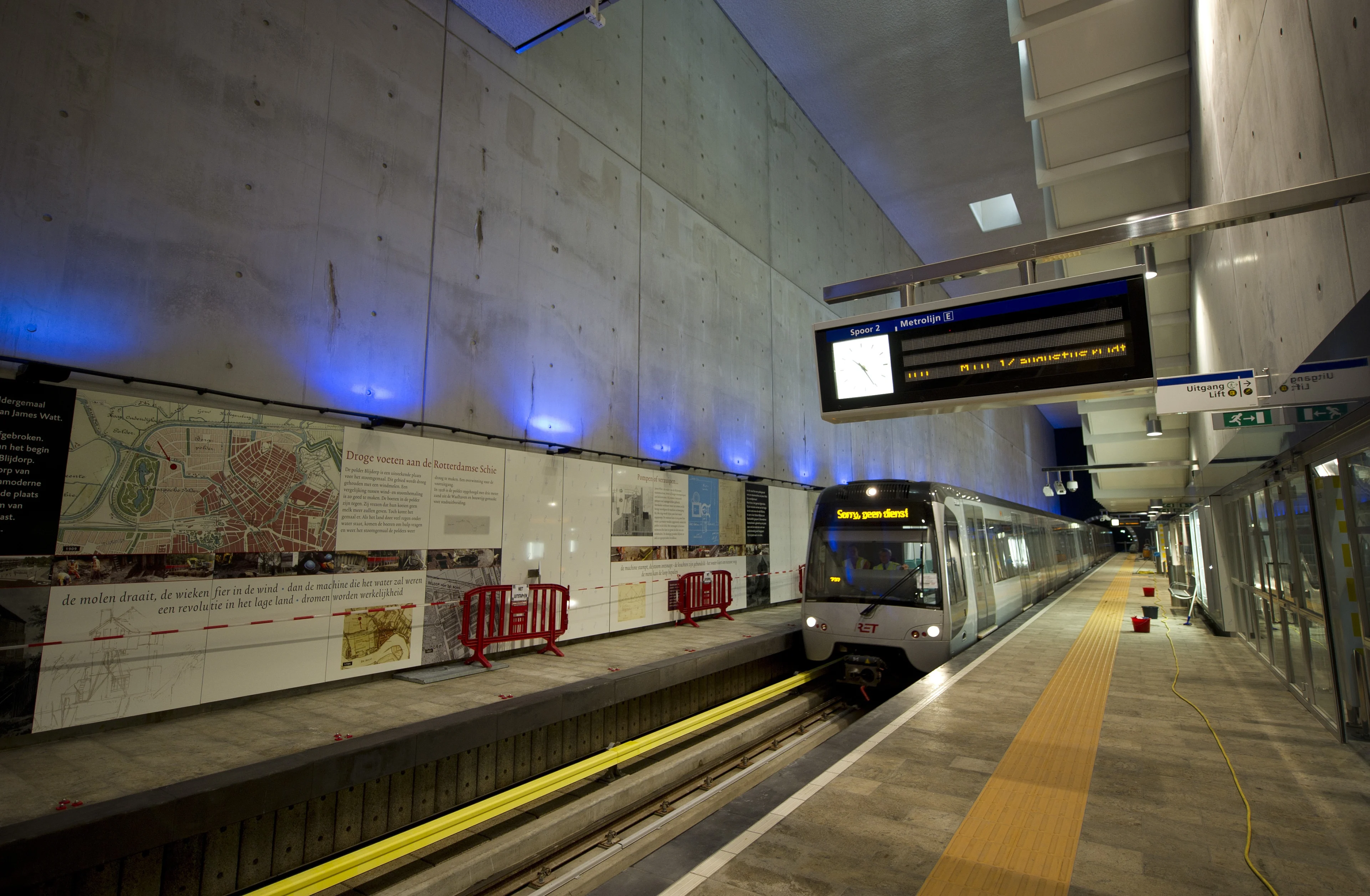 Ontruiming metro Rotterdam gebeurde na valse bommelding