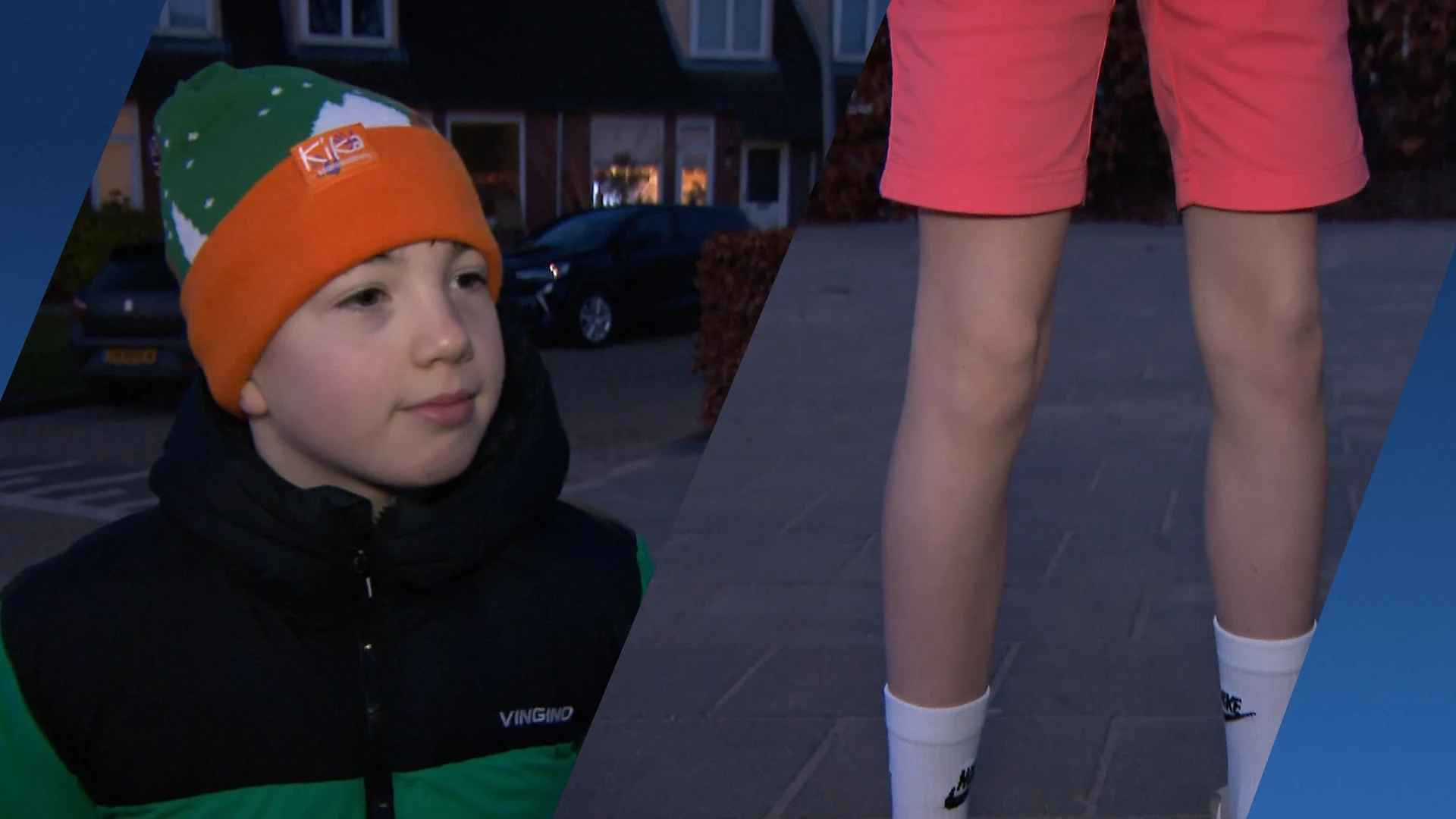 Thijmen (12) trotseert week lang de kou in korte broek voor zijn zieke zusje