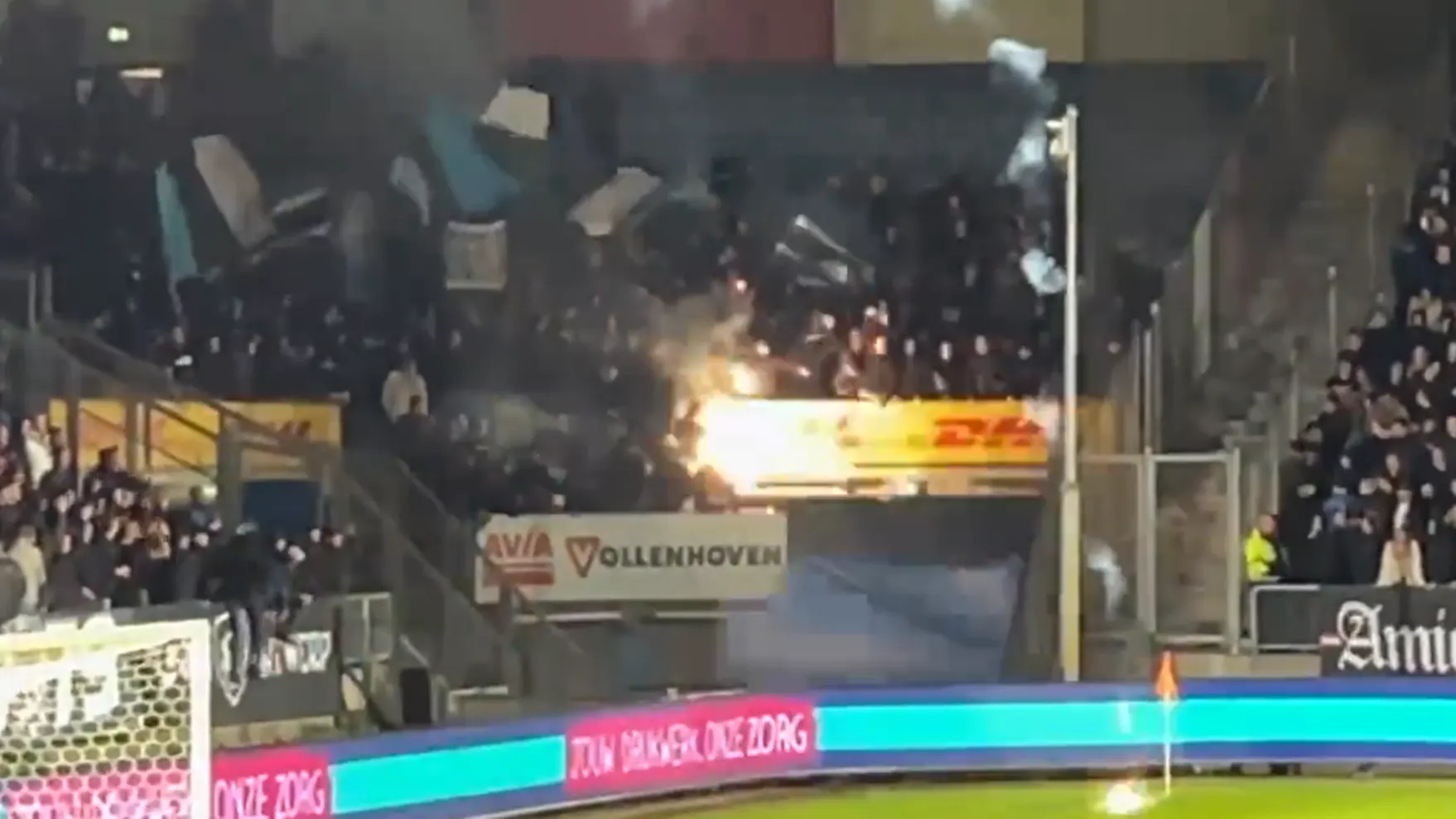 Rellen bij Willem II-Den Bosch: 'Beelden die we normaal nooit meer zien in Nederland'