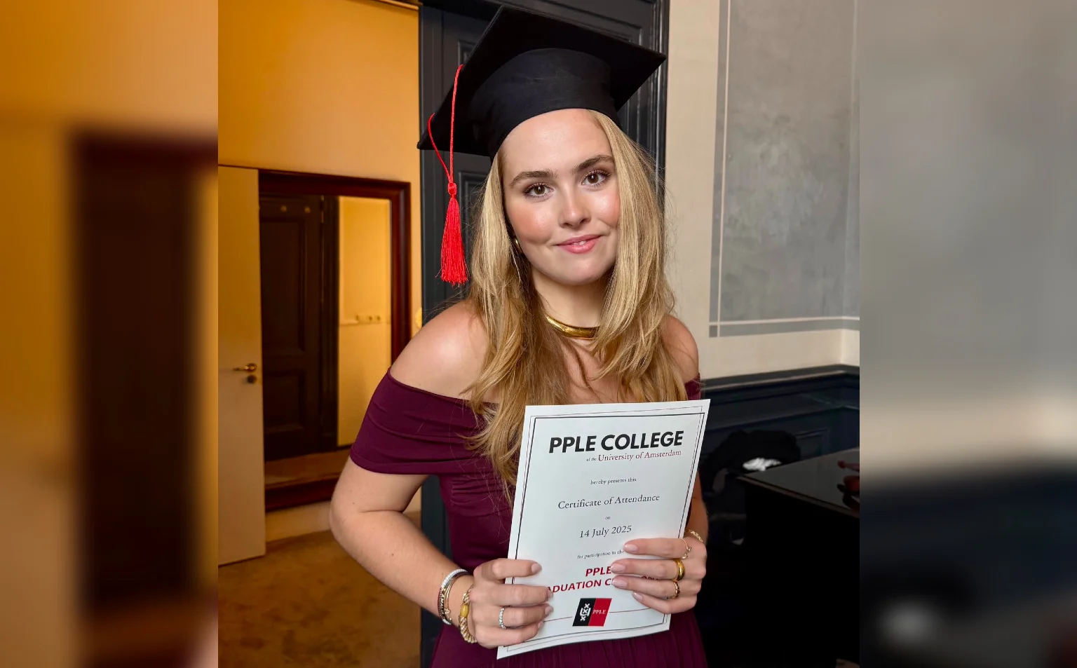 Prinses Amalia rondt scriptie over bijzonder onderwerp af