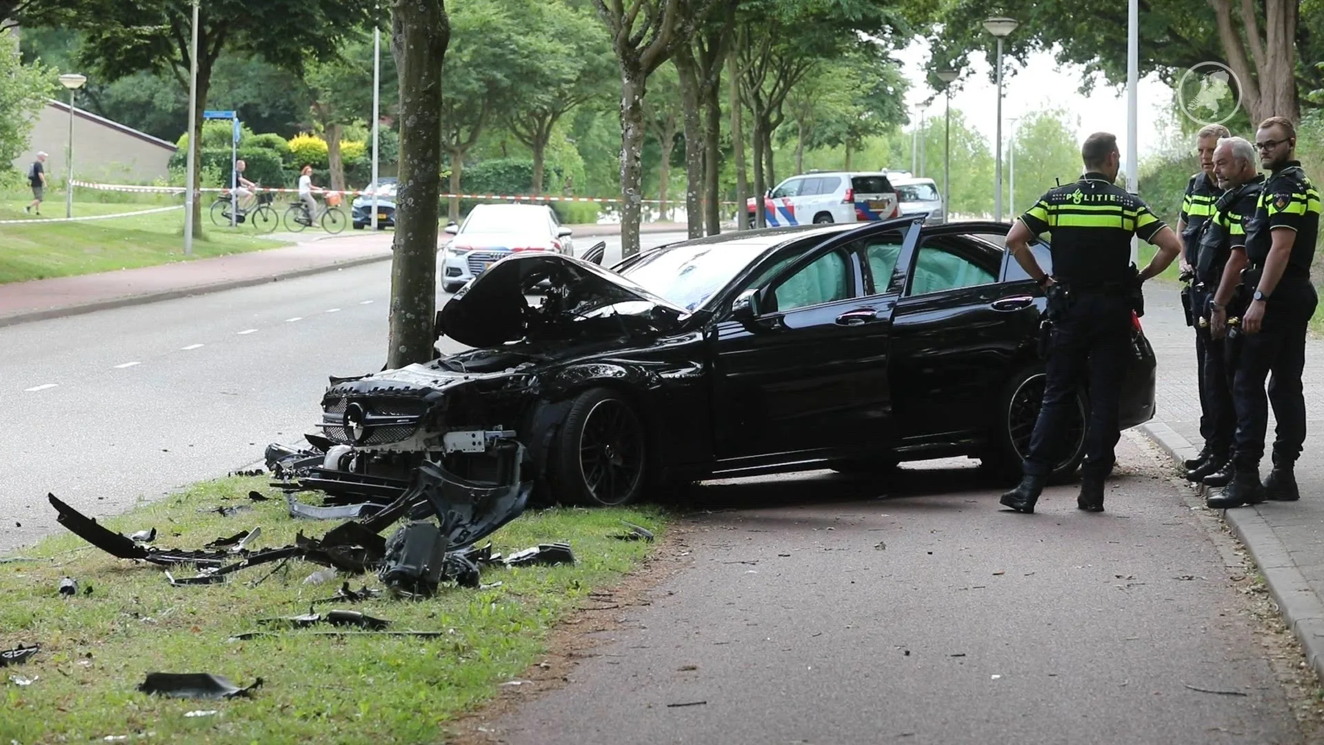 Ongeval met auto's in Bergen op Zoom