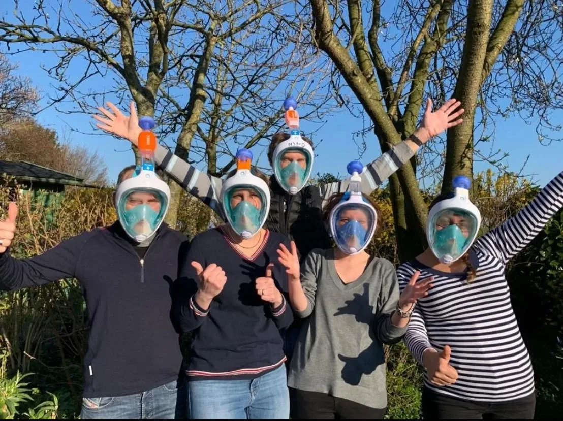 Nederlandse uitvinding voor het tekort aan mondkapjes: omgebouwde snorkelmaskers