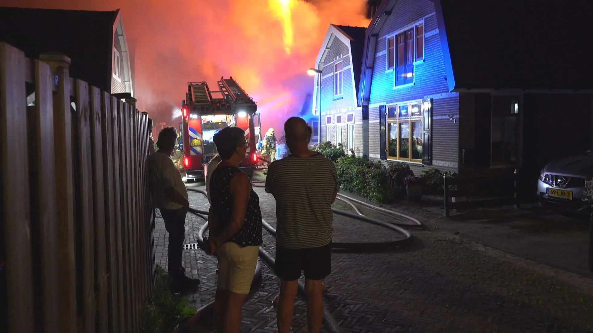 Net verbouwde woning volledig verwoest door brand in Obdam