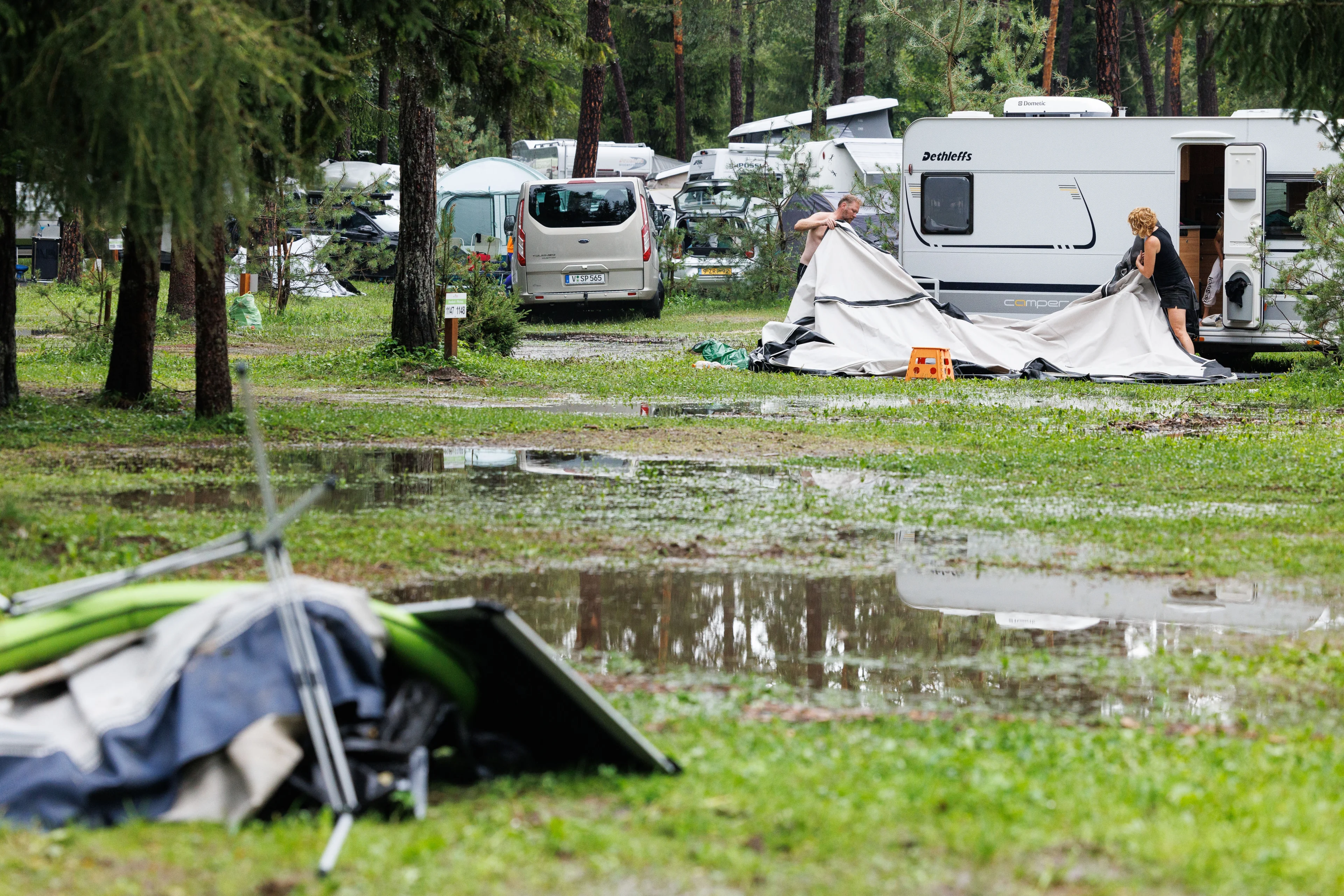 Door noodweer getroffen Nederlanders gerepatrieerd uit Slovenië