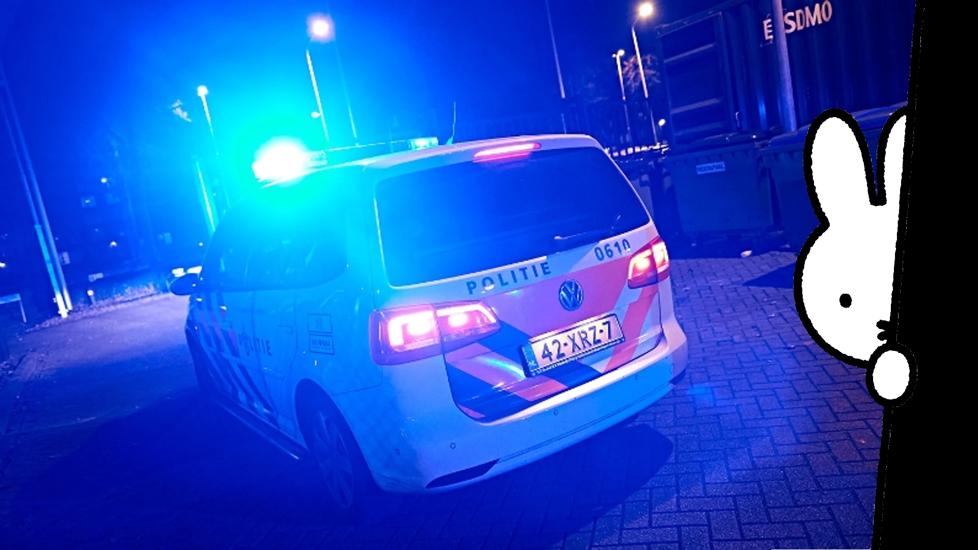Verstopte Nijntje bezorgt politie Almere de schrik van hun leven
