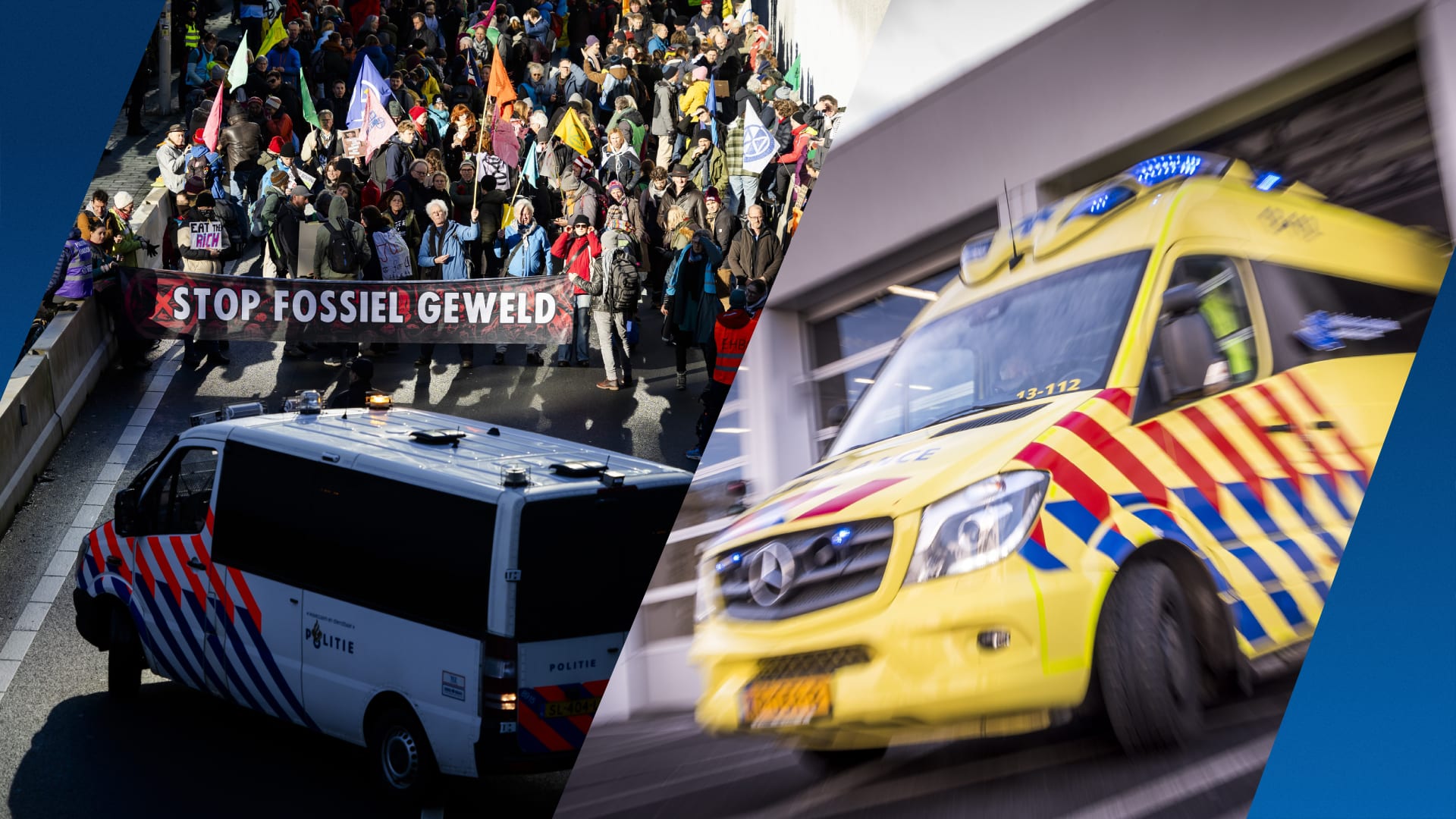 'Ambulances drie keer gehinderd door blokkade Extinction Rebellion'