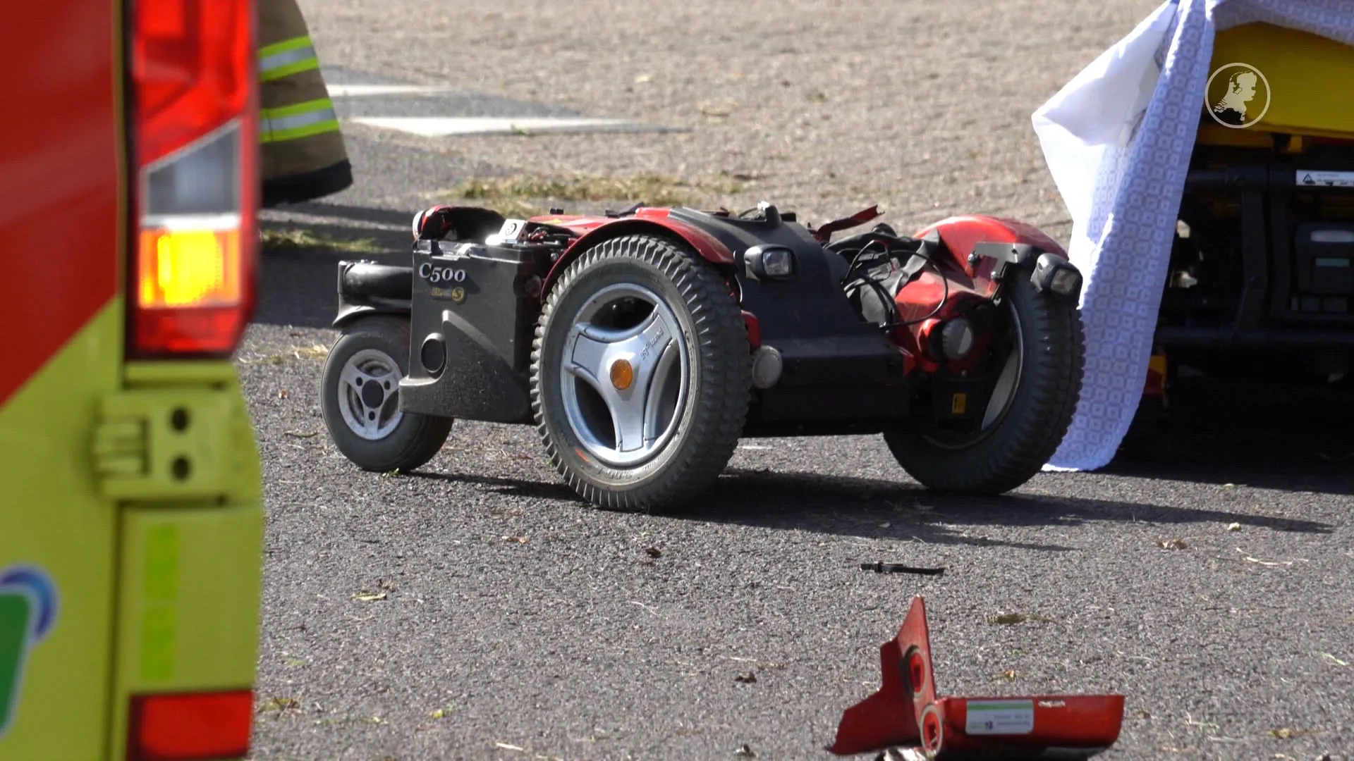 Man zwaargewond na ongeluk met scootmobiel