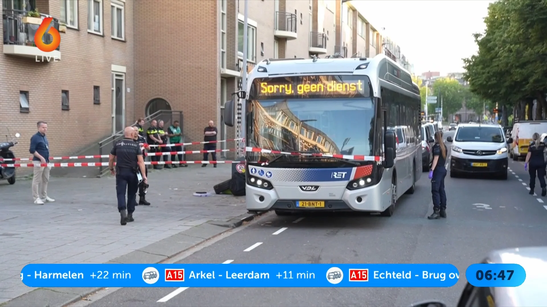 Wildwesttaferelen op straat: man gewond, kogel door rijdende bus