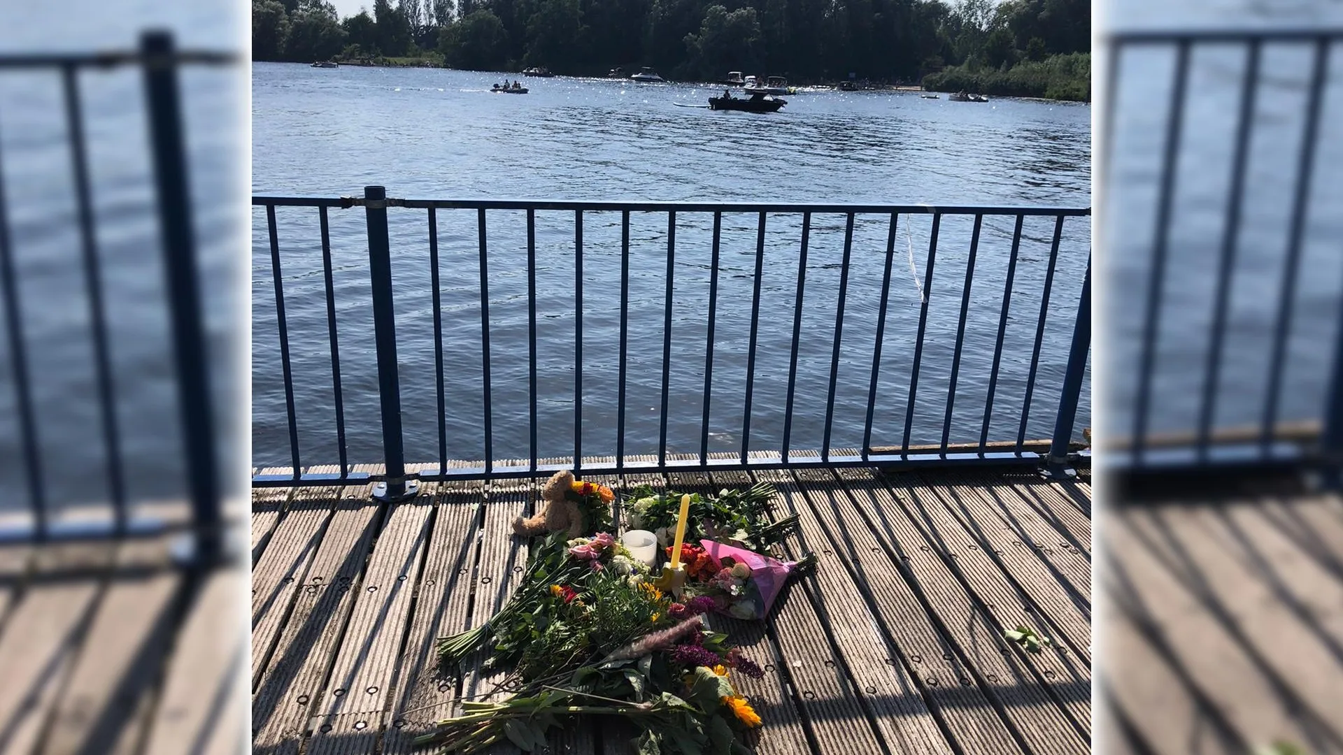 Bloemen op plek waar man voor het oog van strandgangers werd doodgeschoten
