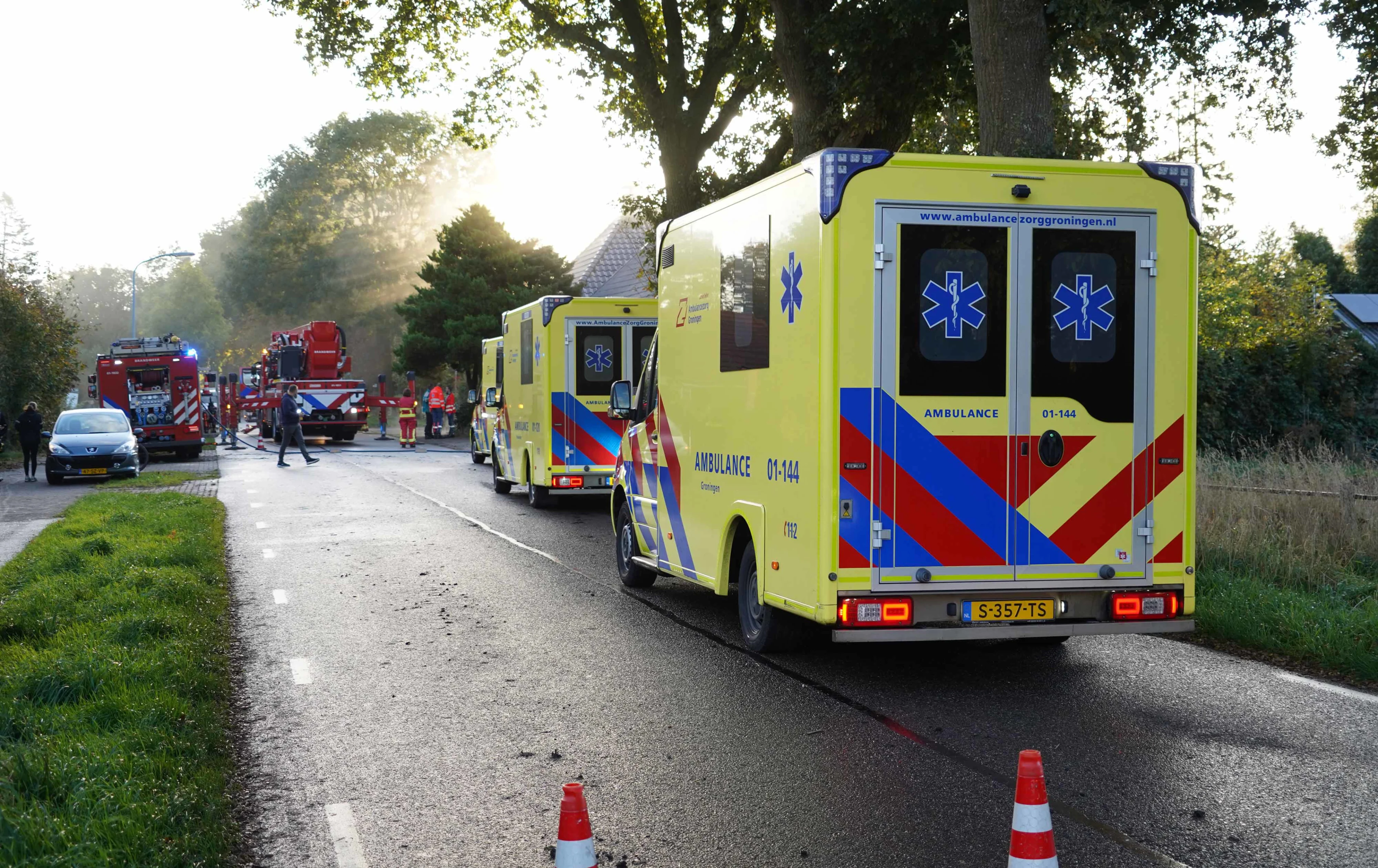 Hond dood en twee mensen gewond na woningbrand Harkstede