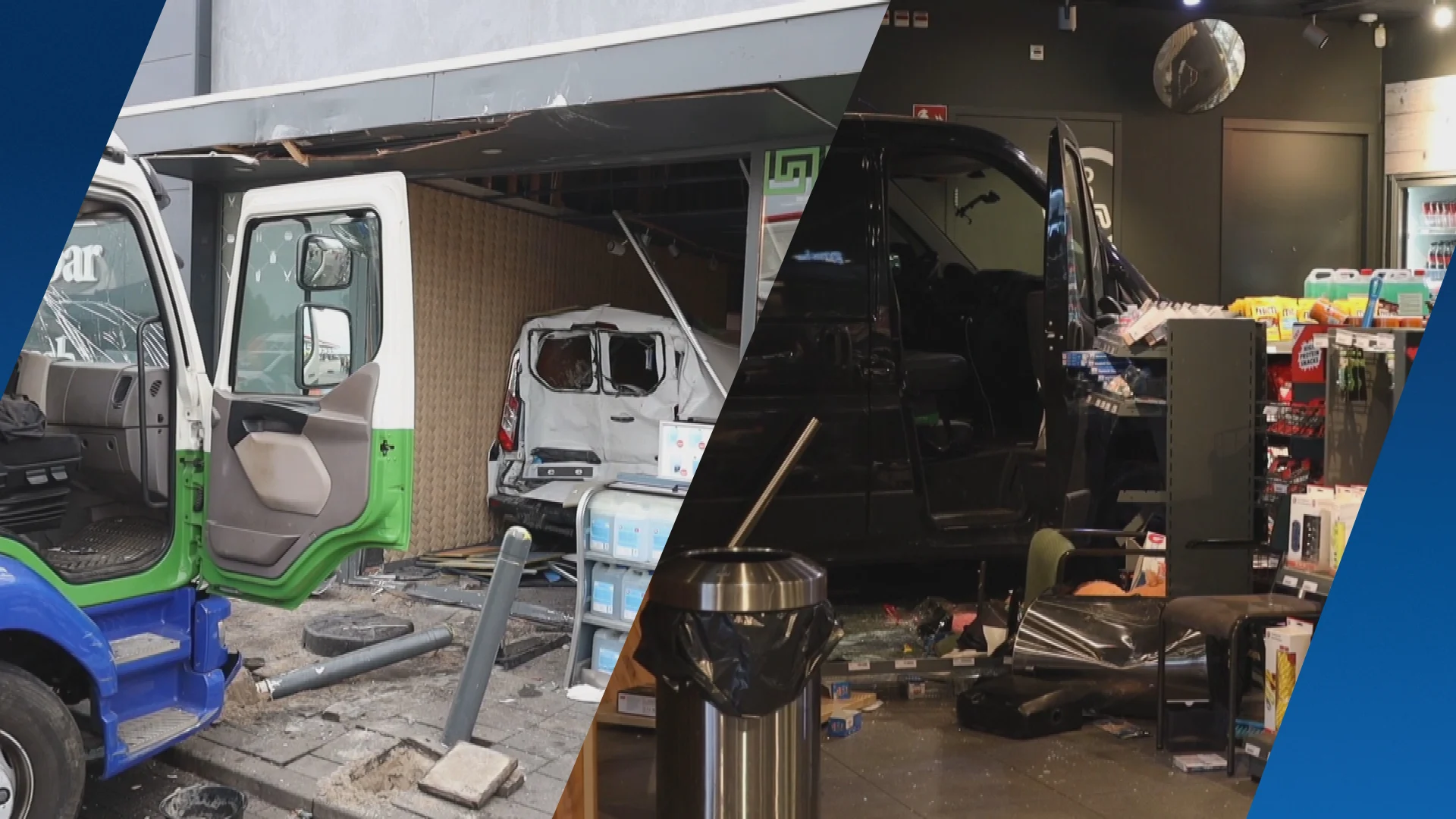 Ravage bij tankstation Muiden door onwel geraakte vrachtwagenchauffeur