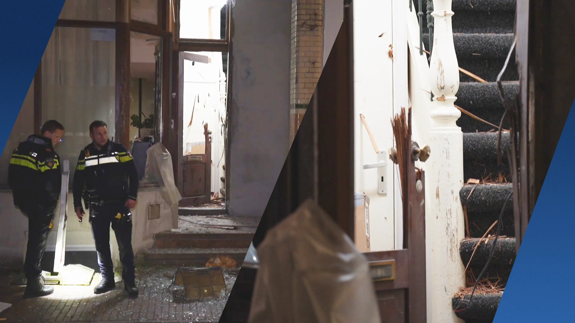 Explosie in Arnhem blaast voordeur aan gort: straat bezaaid met glas